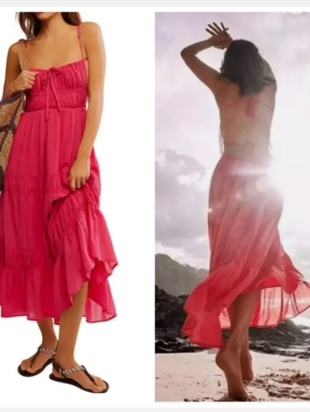 Free People Taking Sides Maxi Dress XL